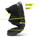 Mens Oxfords Business Shoes Fashion Mesh Lightweight Soft Sole Casual Dress Walking Work Sneakers Comfortable Black