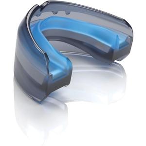 Shock Doctor Braces Football Mouth Guard, Upper and Lower Teeth. Convertible, Ultra Double Protection, Comfortable and Durable Mouthguard. (Black)