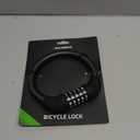 ROCKBROS Bike Lock Cable 5 Digit Combination Bike Cable Lock Anti-Theft Lightweight & Small Bike Lock Black