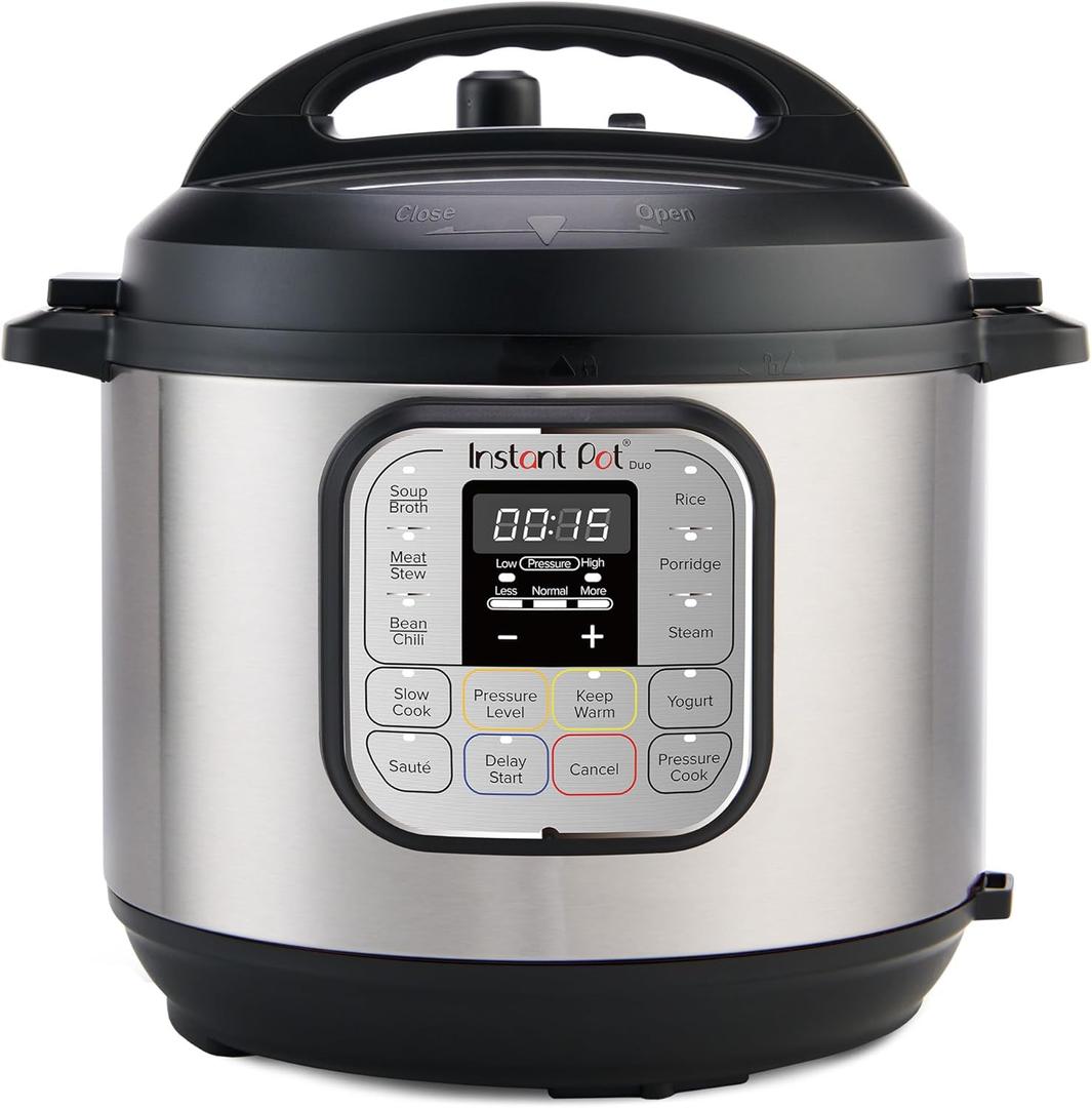 Instant Pot Duo 7-in-1 Mini Electric Pressure Cooker, Slow Rice Cooker, Steamer, Sauté, Yogurt Maker, Warmer & Sterilizer, Includes Free App with over 1900 Recipes, Stainless Steel, 3 Quart