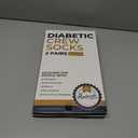 2 x Pembrook Premium Diabetic Compression Crew Socks for Women - Running Socks, Short Compression Socks for Women - 2 Pairs (Large)