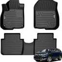 GORWARE Floor Mats for CRV, 3D Floor Liner Compatible with CR-V 2022 2021 2020 2019 2018 2017, Front and Rear Row Floor Liners for CRV 2017-2022 with All Weather Performance, 3 Pcs Car Floor Mat
