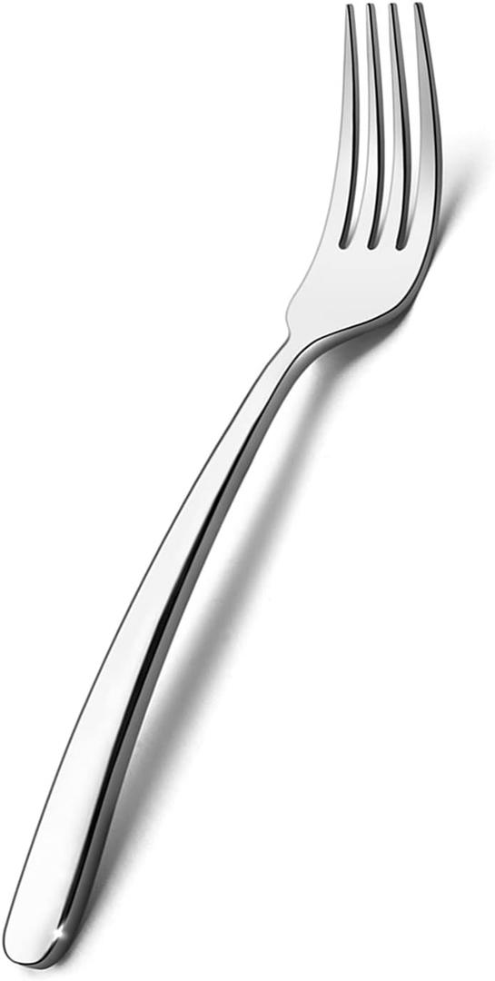 HaWare Heavy Duty Salad Forks, Stainless Steel 6.7 Inches 12-Pieces Dessert Forks, Modern & Elegant Design, Mirror Polished, Dishwasher Safe