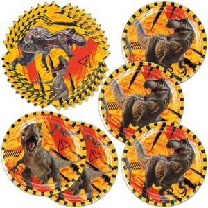 13 x 40Pcs Dinosaur Birthday Party Decorations - Dino Birthday Party Supplies Plates and Napkins for Boys or Baby Shower Serves 20 Guests