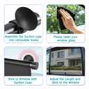 2 Pack Retractable Car Shades for Side Windows - Window Sun Shade for Car with Strong Suction Cups | Roller Shades UV Heat Block Sun Shade for Cars House Office Window (L:19.6"x19.6")