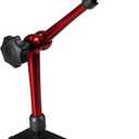 HFS (R) 132lbs/60kg Max Pull Clamping Hole Diameter 8mm Magnetic Base Adjustable Metal Test Indicator Holder Digital Level 14" - Tool Stand