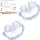 2 Packs Replacement Nasal Pillow Cushion for ResMed AirFit P10, FSA/HSA Eligible, Ultra-Soft Silicone, Better Sealing, Minimize Leakage, Reduce Pressure Points, CPAP Supplies Accessories, Size Medium