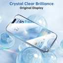 SYNCWIRE Screen Protector for iPhone 15 [6.1 inch], Reinforced Tempered Glass with Easy Installation Frame, Bubble Free, HD Clear, Shatterproof, Scratch Resistant, Case Friendly, 3 Pack