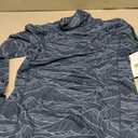 Women's Slim Fit Turtleneck Base Layer Long Sleeve Top, Mountain Print, Moisture-Wicking for Workouts & Outdoor Medium