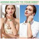 Silver Watch for Women, Luxury Casual Fashion Women's Wrist Watches with Smart Notifications, 24/7 Blood Pressure/Sleep/Heart Rate/Sport Monitor, IP68 Waterproof Women Smart Watch with Free APP