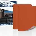 Zenyao Leather Repair Patch for Furniture - Self Adhesive Leather Repair Tape Kit, Vinyl Repair Patch, Ideal for Car Seats Couch Sofa Office Chair, 8x11 Inch, Orange, 2 Pieces