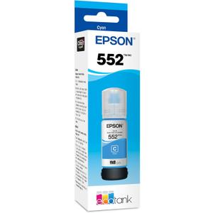 Epson 552 EcoTank Ink Ultra-high Capacity Bottle Cyan (T552220-S) Works with ET-8500, 8550