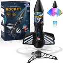 Mafbeanl Rocket Launcher for Kids, Self Launching Motorized Air Rocket Toy, Outdoor Toys for Ages 8-12, Model Rockets with Parachute Safely Land, Spaceship Launch up to 200 ft Birthday Gifts for Boys