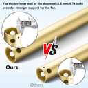 36 INCH Ceiling Fan Downrod With Extended Wires,1 inch Outside Diameter, Extension Rod Only Ceiling Fans Compatible, Not Threaded(Gold)
