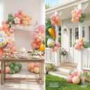 Easter Balloon Garland Arch Kit, 143PCS Happy Easter Party Decorations with Rabbit Carrot Balloons for Spring Birthday Party Baby Shower Decorations