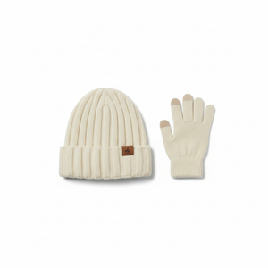 Womens Winter Beanie Warm Hat Touchscreen Gloves Set with Fleece Lined Skull Caps Gifts for Women Men