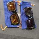 Kimorn Sunglasses for Women Men Trendy Retro Fashion Sun Glasses 90s Vintage Y2K Oversize Square Frame Shades, Black Yellow,Black Grey