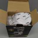 Kaffe Electric Burr Coffee Grinder (5.5oz) w/Adjustable Coarseness Settings - Flat Burr - [New Upgraded Motor ] - Precision Coffee Bean Grinder for Home Use - White