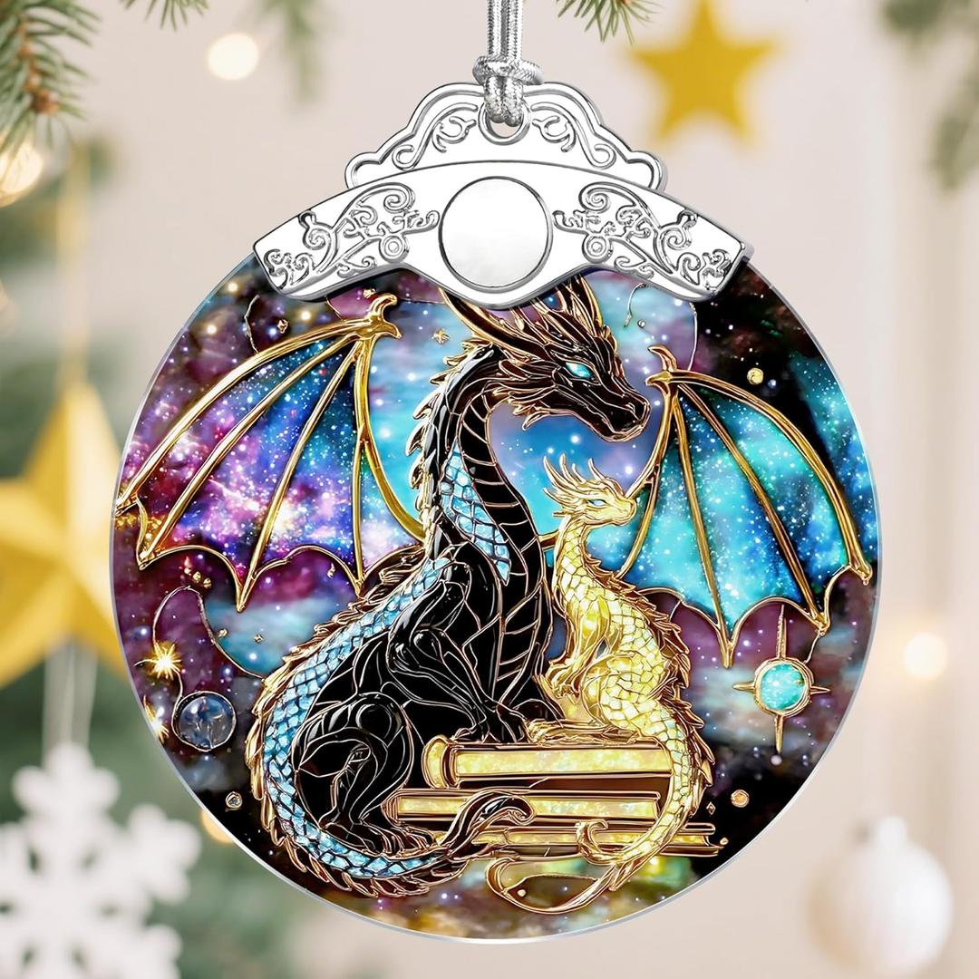 Dragon Christmas Ornaments, Christmas Tree Decorations, Keepsake Ornaments, Holiday Decor, Holiday & Xmas Gifts, Gifts for Dragon Lovers, Fantasy Lovers & Bookworms
