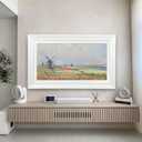 Tv Guard Frame TV Bezel, Compatible With Samsung The Frame TV, 50 Inch, Modern White, Suitable for Wall Mounted Televisions