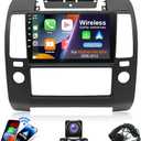 9 Inches IPS Car Stereo Radio for Nissan Navara 2006-2012,Built-in CarPlay &Android Auto Android 13 Stereo,Support WiFi GPS Bluetooth AHD Backup Camera Mic,SWC/AV in/FM Radio Receiver