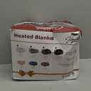 Homemate Electric Heated Blanket Twin Size - 62"x84" Heating Blanket Twin Size 1/2/4/6/8 Hours Auto-Off 10 Heat Level Over-Heat Protection Luxury Faux Fur Sherpa ETL Certification