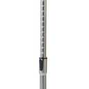 Adjustable Pedestal Sign Holder Poster Stand - 11 x 17 Inch Vertical & Horizontal Sign Stand Displayed Poster Holder - Round Base Sign Stands for Display, Advertisement & Outdoor Sign Holder - Silver