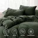 Bedsure Full Size Bed Sheets - 4 Pieces Soft Full Sheet Set - Breathable & Cooling - Hotel Luxury - Easy Care Polyester Microfiber Bedding for Women, Men, Olive Green