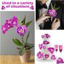 80 Pcs Orchids Artificial Flowers Silk Phalaenopsis Flower Heads Fake Orchids Flowers for Cocktails Drink False Butterfly Orchid Head for Wedding Floral Bouquet DIY Craft Bridal Decor(Dark Purple)