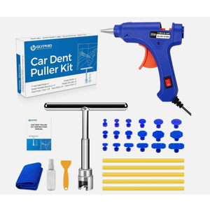GLYPHID Car Dent Repair Removal Kit Small Paintless Auto Body Puller Remover Tool Tools, 28Pcs Dent Pull Kits, Dent Remover Tool for Car Door Dents Hail Damage Refrigerator Dents