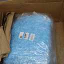 Jecqbor Bean Bag Filler, 20lbs Shredded Memory Foam Filling, Soft Pillow Stuffing Bean Bag Refill Foam for Couch, Cushion, Stuffed Animals, Dog Bed, Arts Crafts (Blue)