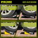 PRIME 1 RV Camper Levelers 6-Inch, 2 Packs Heavy Duty Wheel Chock Ramp for RVs, Campers & Trailers, Tire Stop Block & Trailer Wheel Stop Honeycomb Grip, Anti-Slip Base for Cars, Trucks, SUVs