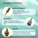 Coolant Temperature Sensor with Connector Pigtail Compatible with Subaru Impreza Legacy Mazda Replacement 22630AA161