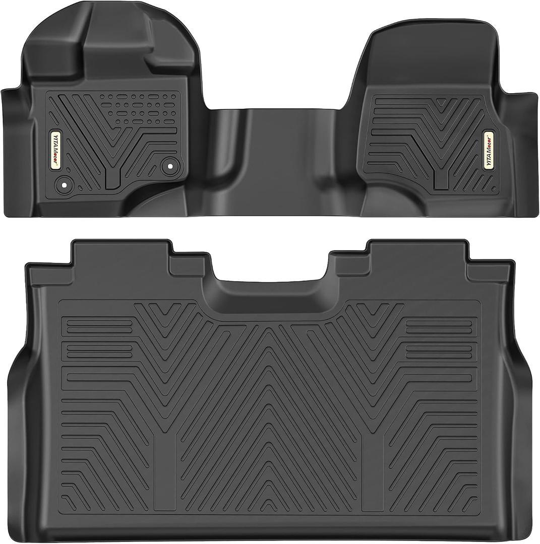 YITAMOTOR Floor Mats for Ford F150 2015-2026 SuperCrew Cab Front Bench Seat