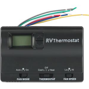 Upgrade RV Digital Thermostat 83303862 Replacement for Heat/Cool T-Stat Wall Thermostat Compatible with Coleman 83303362 Thermostat (Black)