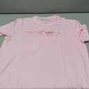 Bows Shirts for Women Cute Pink Bow Ribbon Aesthetic Coquette T-Shirt Short Sleeve Casual Summer Tee Top (Pink, M)