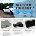NOVAPARTS Overhead Console Sunglass Holder for 2002-2007 Ford F250 F350 F450 F550 Super Duty Pickup Truck w/Out Sunroof, Roof Sunglass Storage Box Lid 2C3Z-7811586-BAB 2C3Z7811586BAB (Gray)