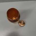 HOMEZY Copper Water Bottle (34oz/1000ml) 100% Pure Handmade Hammered Ayurvedic Pure Copper Vessel for Drinking Heavy Duty & Leak-proof