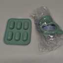 2 Pack Silicone Baby Fruit Feeder with Mini Freezer Tray, Breastmilk Popsicle Molds for Baby Teething Relief, Fresh Food Feeder for Safe Infant Self Feeding, Extra Food Pouches (Blue/Green)