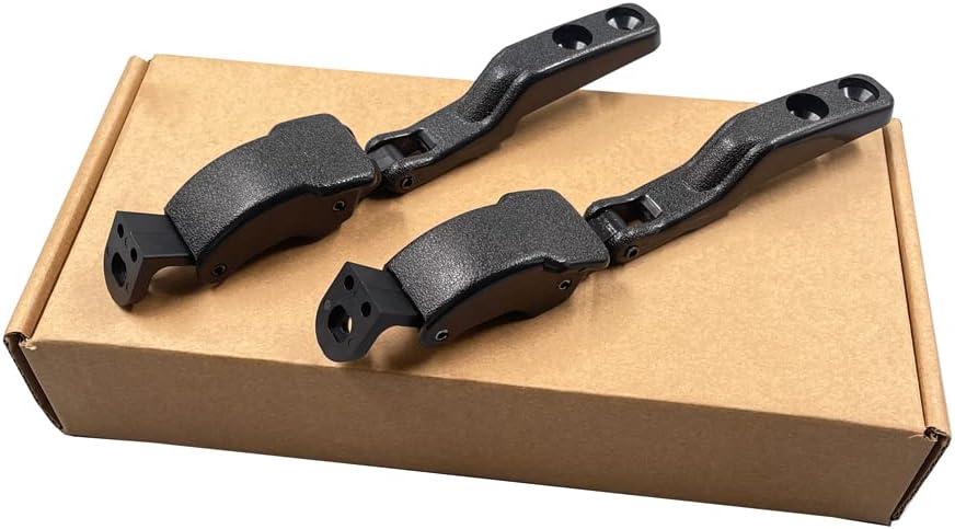 2 PCS Black Glass Rear Window Latch Hinge Compatible with Nissan Navara D21 D22 Pickup Frontier 1987-1995