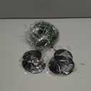 Baderke 3 Sets Christmas Candle Holders with Artificial Wreath 3 Sizes Black Pillar Fireplace Decoration Christmas Table Centerpiece Decor Red Berry Pine Garland Candle Rings for Xmas Home Dinning