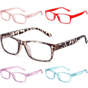 Gaoye Professional Reading Glasses for All Day - Computer Readers with Blue Light Protection - Value Pack, x+1.25