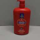 Old Spice Refreshing Body Wash for Men, 3X Defense, 24/7 Shower Fresh with Long Lasting Scent, Red Collection, Captain with Bergamot Scent, 33.4 oz