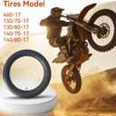 460-17 Inner Tube 130/80-17 130/70-17 140/70-17 140/80-17 Tube Replacement with Straight Valve Stem- TR4