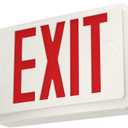 Spectsun 1 Pack Red Exit Sign with Emergency Lights, LED Emergency Exit Light with Battery Backup, UL Listed, AC 120/277V, Commercial Emergency Exit Lights Combo for Business/Home.