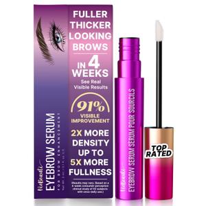 VieBeauti Eyebrow Growth Serum: Eyebrow Serum to Grow Brows with Advanced Formula to Boost Longer Fuller and Thicker Looking Eyebrows 3mL