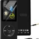 64GB MP3 Player with Bluetooth, Portable HiFi Lossless MP3 Music Players with Speaker, All-in-one Media Player with Video/FM Raido/Recorder/Alarm Clock, Up to 128GB Extension, Supports Random Playback