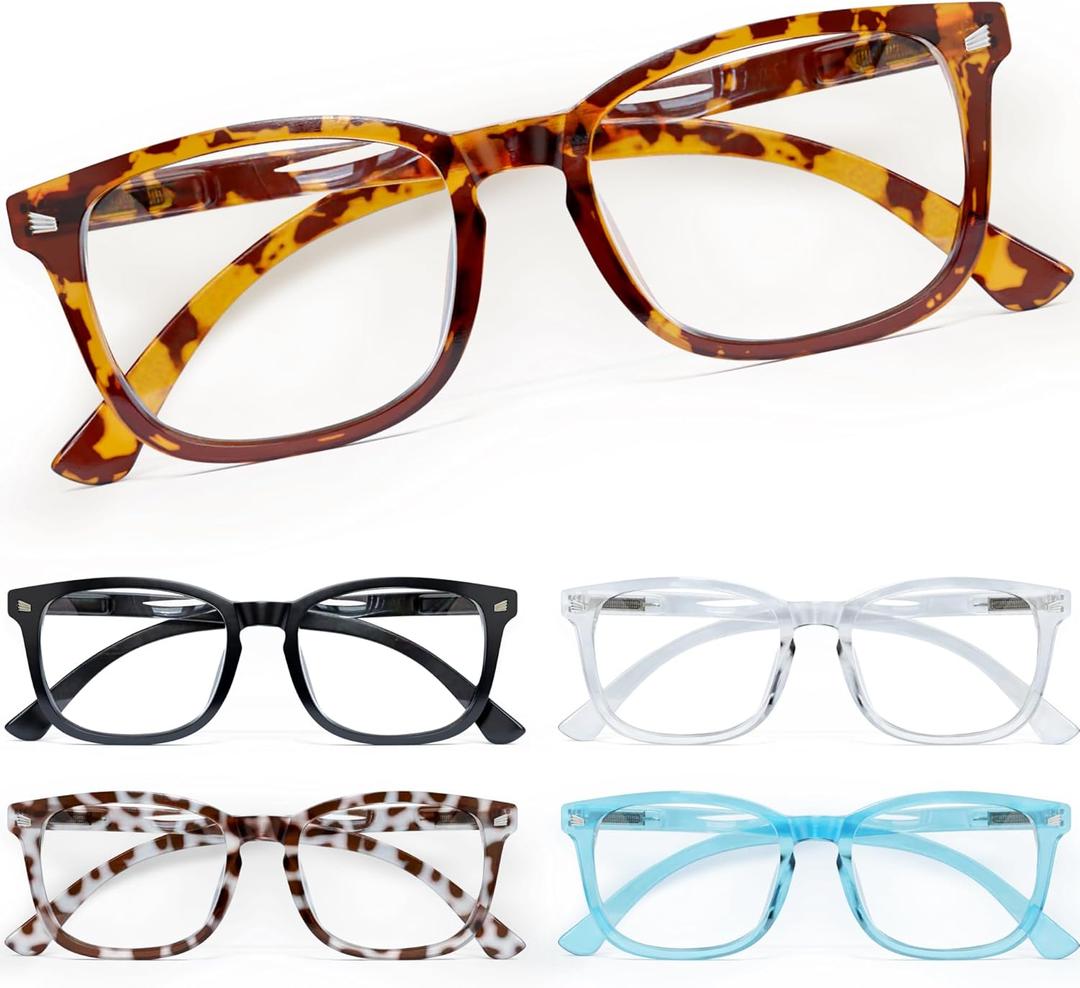 CCVOO Reading Glasses for Women/Men, Eyeglasses, Blue Light Readers for Women/Men, Computer Eye Glasses, Cheaters