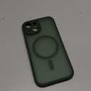 TOCOL for Phone 15 Case, Compatible with Magsafe Charger, Full Camera Protection, Drop Protection, Translucent Matte Phone Case for iPhone 15 6.1 inch (Alpine Green)