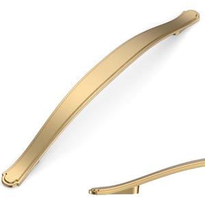 Asidrama 10 Pack 6.3 Inch(160mm) Champagne Bronze Kitchen Cabinet Handles Cabinet Pulls Kitchen Hardware for Cupboard Drawer Pull